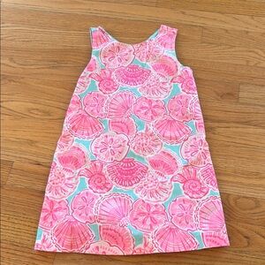 Tommy Bahama size 5 Pink and Green Shell Print Dress